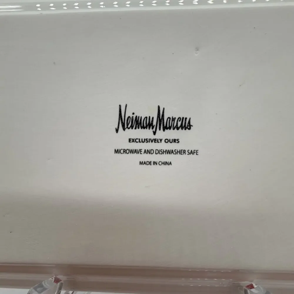 Neiman Marcus Limited Exclusive CHRISTMAS SANTA SERVING PLATTER TRAY RECTANGLE
